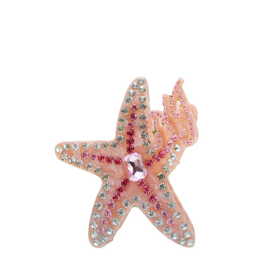 Pinza Acetato Lujo Estrella de Cinco Puntas con Incrustaciones de Diamantes - Image 5