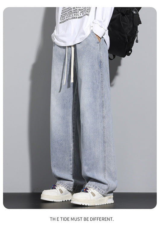 Jeans Hombre Pierna Ancha Minimalista y Cómodo - Image 13