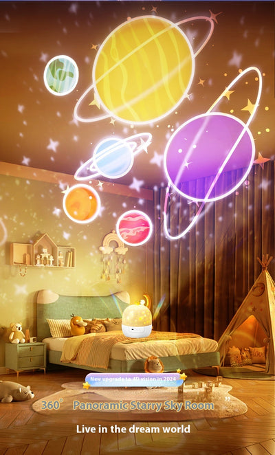 Lámpara Proyectora de Cielo Estrellado con Caja de Música y Corona - Regalo de Cumpleaños - Image 9