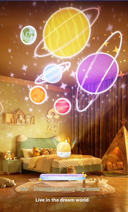 Lámpara Proyectora de Cielo Estrellado con Caja de Música y Corona - Regalo de Cumpleaños - Image 9