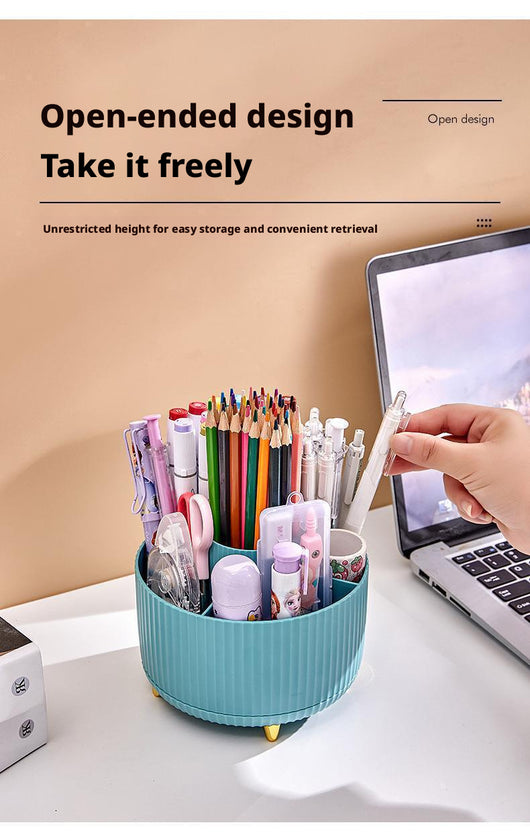 Organizador de Escritorio Naranja con Divisores - Almacenamiento Moderno para Cosméticos y Papelería - Image 8