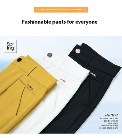 Pantalones Casuales Coreanos Cintura Alta Elásticos Ajustados Efecto Adelgazante - Image 14