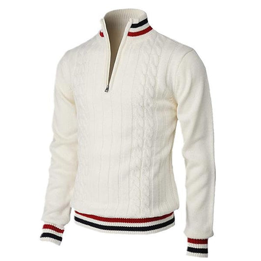 Suéter de Cuello Alto con Bloques de Color - Colección Primavera Otoño