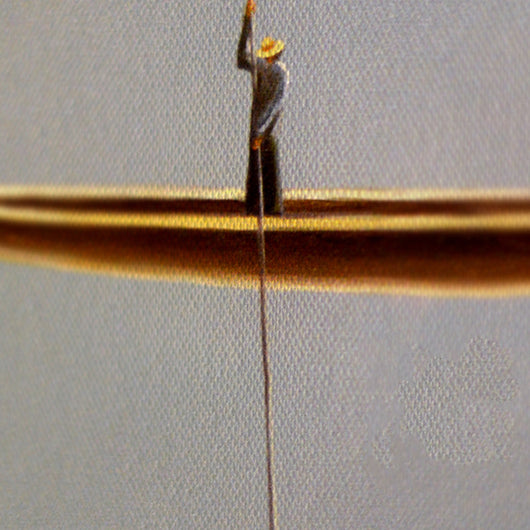 Póster Lienzo Bote Dorado - Pintura Abstracta Paisaje Natural - Image 11