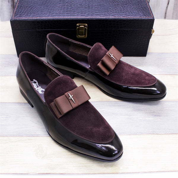 Zapatos de Cuero Mixto para Hombre - Acabado Mate y Brillante