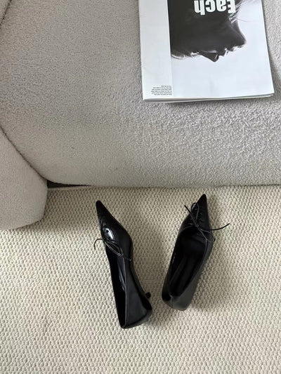 Zapatos de Tacón Grueso con Moño - Slip-on Cómodos y Elegantes - Image 18