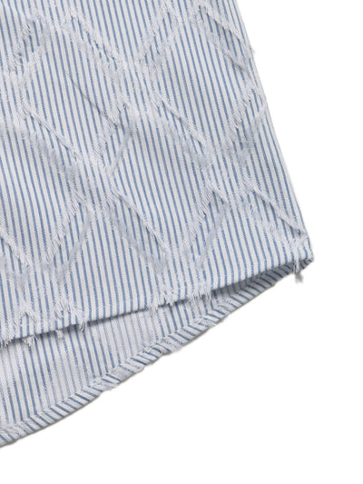 Cardigan a Rayas Azul y Blanco para Mujer - Image 14