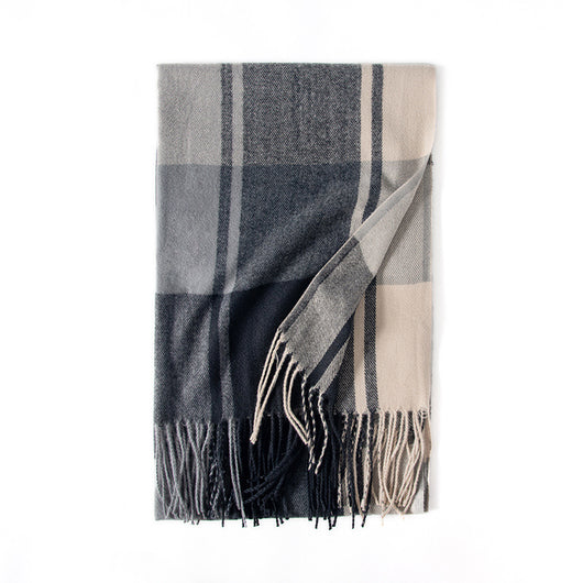 Bufanda Gruesa para Mujer con Flecos - Abrigo Cálido de Invierno - Image 21