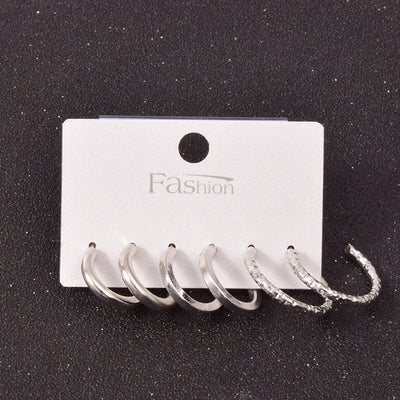 Set de Aretes Cuadrados en Aleación Metálica - Image 29