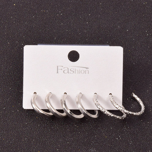 Set de Aretes Cuadrados en Aleación Metálica - Image 29