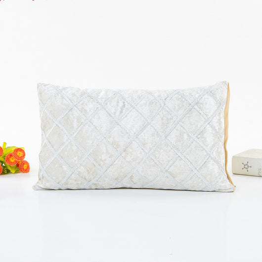 Funda de Almohada Rayas Bordadas con Cinta Decorativa - Estilo Pastoral Trendy - Image 13