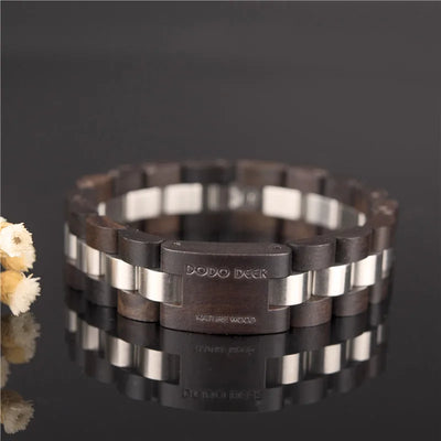Pulsera de Madera de Sándalo con Lettering - Joya de Moda Artesanal - Image 10