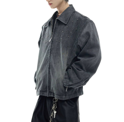 Chaqueta Denim Vintage Lavado Pesado con Remaches Reforzados - Image 16
