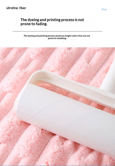 Toalla Facial Extragrande de Terciopelo Coral - Absorbente y Suave - Image 22