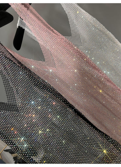 Falda Larga Brillante de Malla con Strass para Niña - Image 14