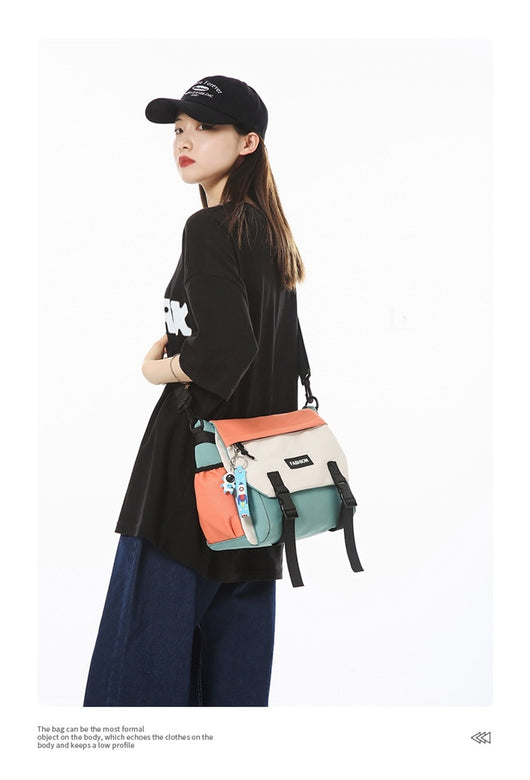 Bolsa de Hombro Casual Mujer Capacidad Grande Diseño Neutro Japonés - Image 14
