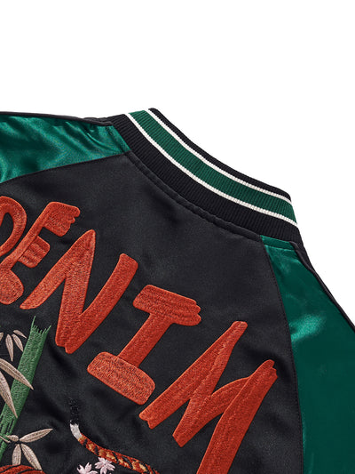 Chaqueta de Béisbol Casual para Hombre con Bordado de Tigre Premium - Image 8