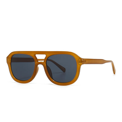 Gafas de Sol Retro Cuadradas con Marco Plano para Street Style - Image 3