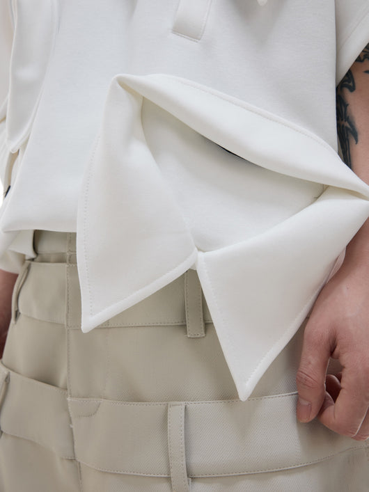 Polo Deconstruido de Algodón con Cuello Múltiple - Manga Corta - Image 15