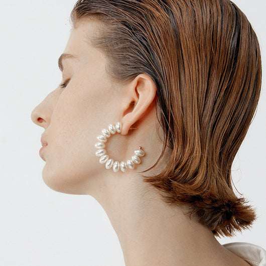 Aretes de Perlas Sintéticas Vintage - Image 5
