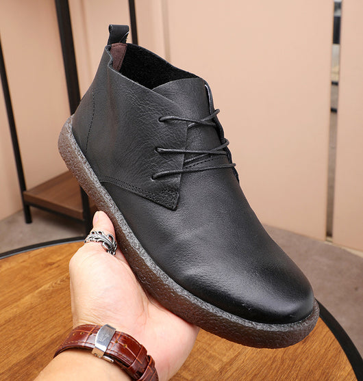 Botas Martin de Cuero Vintage Desgastado con Suela de Goma - Image 14