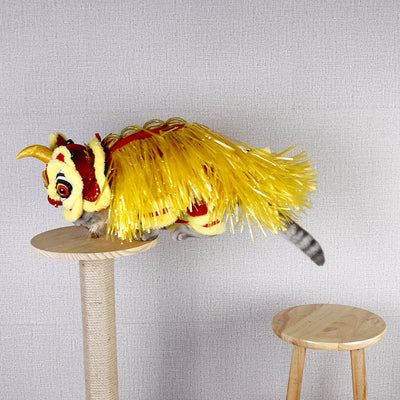 Disfraz de Danza del León para Mascotas - Transformación de Año Nuevo - Image 4