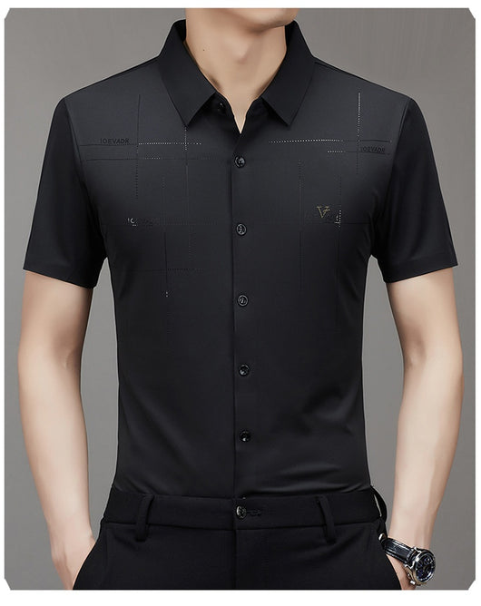 Camisa Ejecutiva de Manga Corta sin Costuras - Comodidad Profesional - Image 6