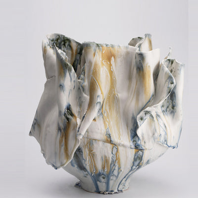 Jarrón de Cerámica Artesanal Estilo Chino Esculpido a Mano - Image 13
