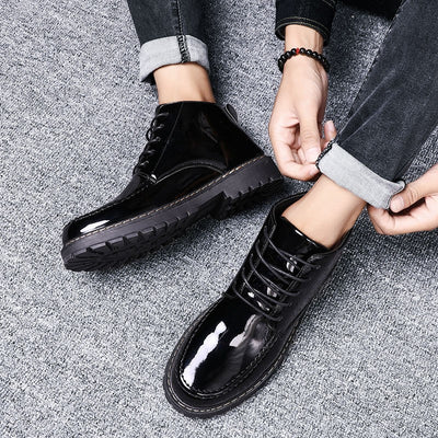Botas Altas de Cuero para Hombre - Diseño Versátil y Duradero - Image 5