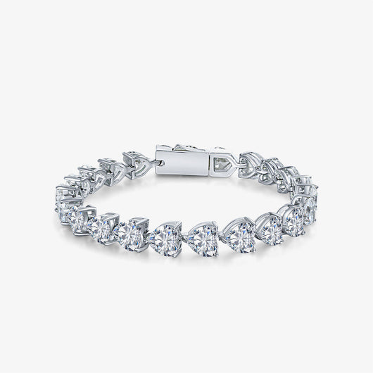Pulsera de Plata Pura con Diamantes de Carbono - Brillo Completo - Image 8