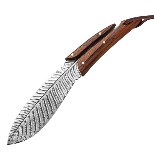 Cuchillo de Pluma con Mango de Madera para Exterior - Image 8