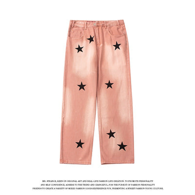 Pantalones Vaqueros Rectos Estilo Retro Americano con Detalles Rotos - Image 11