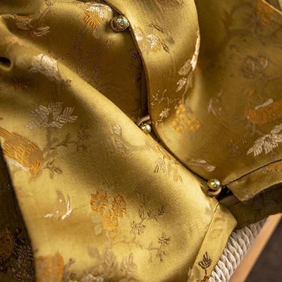 Chaleco de Satén Tejido Estampado Corte A para Mujer Talla Grande - Image 5