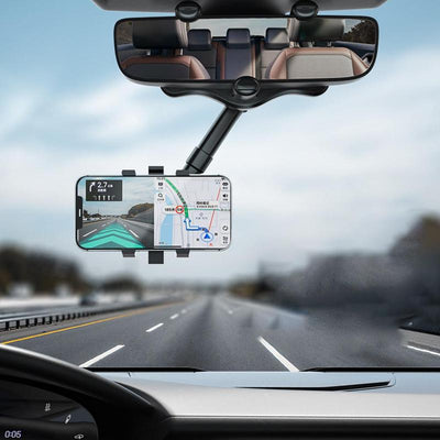 Soporte Giratorio para Teléfono en Espejo Retrovisor - Compatible con Todos los Móviles - Image 7