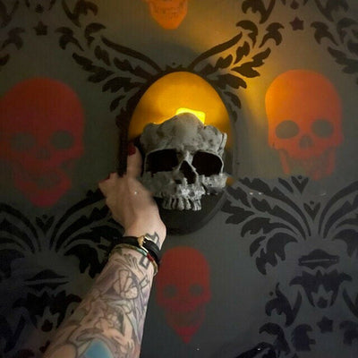 Portavelas Decorativo Calavera para Pared - Image 4