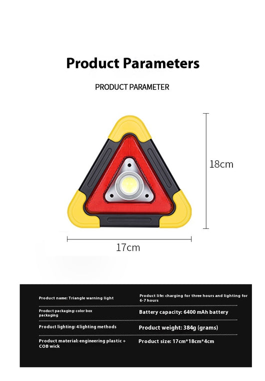 Triángulo de Seguridad Vehicular con Luz LED - Image 14