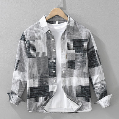 Camisa Estampada Japonesa de Manga Larga - Image 5