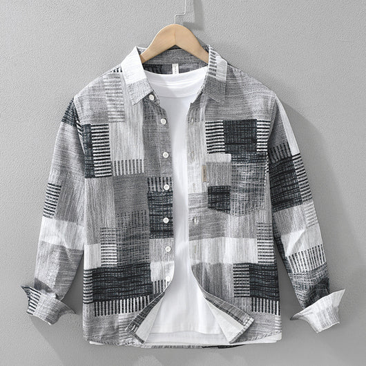 Camisa Estampada Japonesa de Manga Larga - Image 5