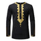Camisa Casual de Manga Larga con Brillo Metalizado para Hombre