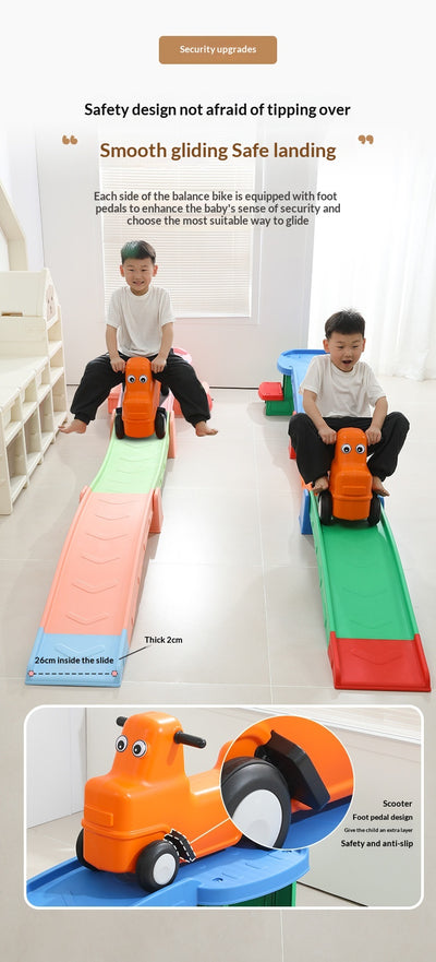 Pista de Deslizamiento Sensorial con Auto de Entrenamiento para Exterior - Image 10