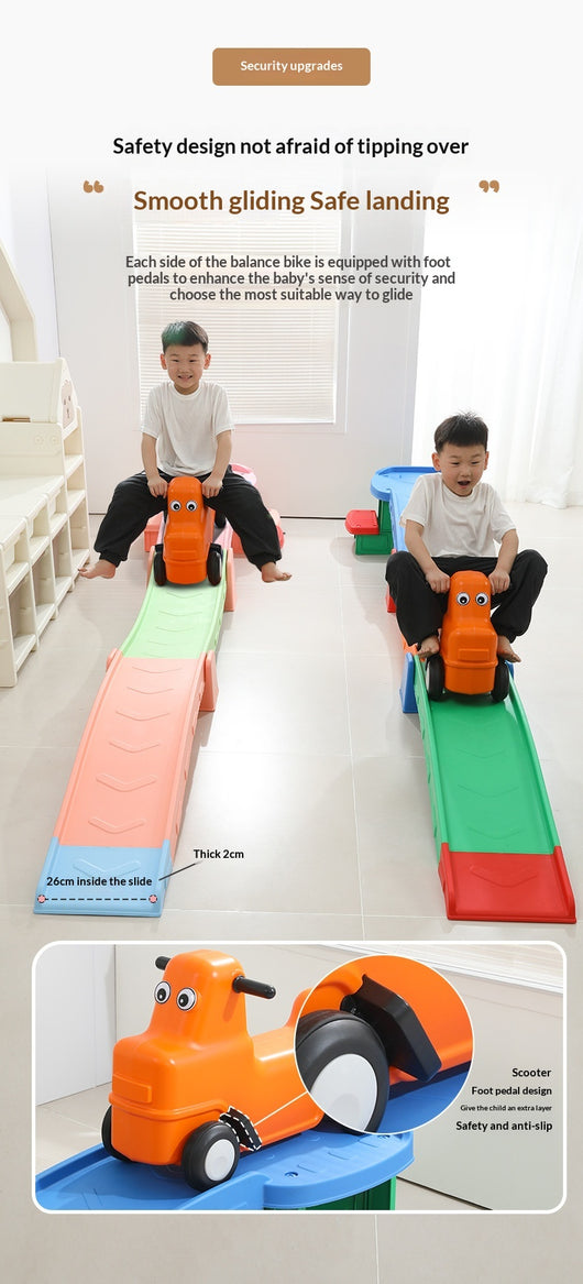 Pista de Deslizamiento Sensorial con Auto de Entrenamiento para Exterior - Image 10
