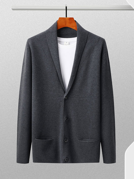 Cardigan de Lana Suelta para Hombre - Estilo Casual y Cómodo - Image 4