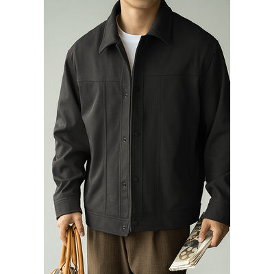Chaqueta de Trabajo Profesional con Cuello Texturizado en Twill para Hombre - Image 3