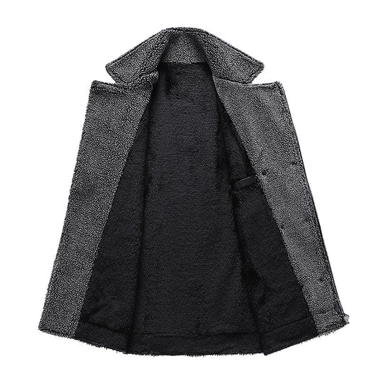 Chaqueta de Cuero y Gamuza para Motociclista con Cierre - Image 6