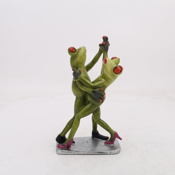 Figura Decorativa de Rana en Resina para Sala y Estudio