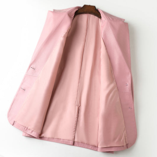 Blazer Ejecutivo de Piel de Oveja para Mujer - Image 3
