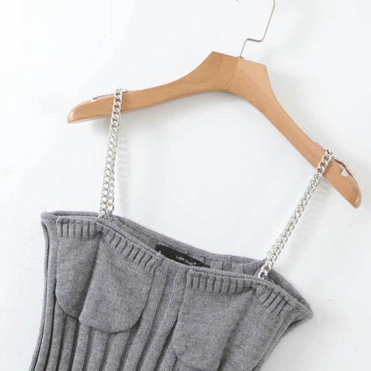 Conjunto de Dos Piezas Tejido para Mujer - Estilo Europeo - Image 8