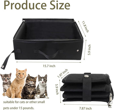 Arenero Plegable de Tela para Gatos - Image 9