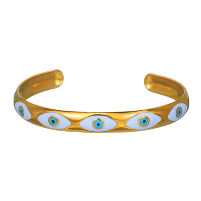 Pulsera Retro de Acero Titanio Abierta - Estilo INS - Image 8