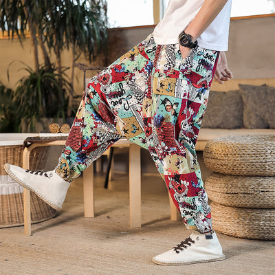 Pantalones Nepal de Lino Estilo Asiático con Cintura Baja - Image 6